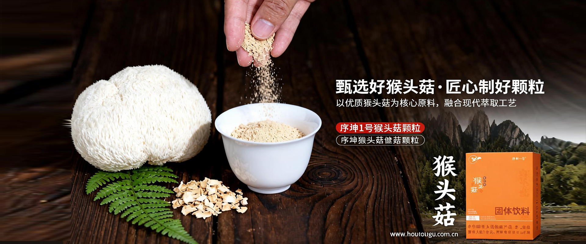 序坤一号猴头菇颗粒
