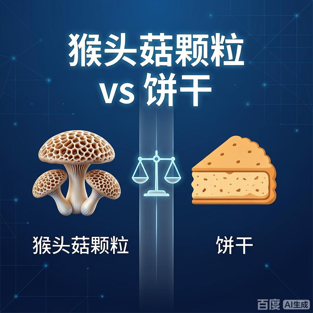 猴头菇颗粒vs饼干，差距不是一般大