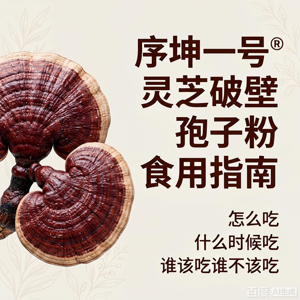 序坤一号®灵芝破壁孢子粉食用指南：怎么吃、什么时候吃、谁该吃谁不该吃